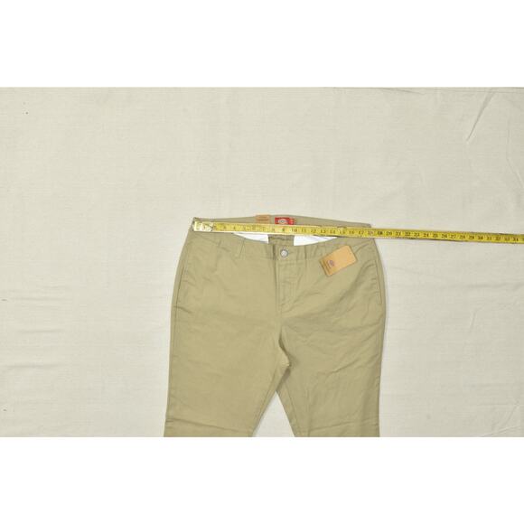 Dickies Juniors Skinny Jeans Plus Size 18 Khaki Pants Cotton Blend NEW - Picture 3 of 8